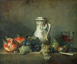 Nature morte avec raisins et grenades, 1763